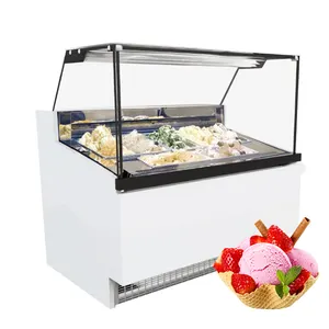 Prosky Special Design Gelato Gelato Display congelatore contatore 12 Pan vetrina congelatore macchina in vendita