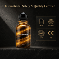 Produsen Parfum Kaca Amber Kustom OEM ODM Private Label, Aroma Kayu Oud Kustom, MOQ 500pcs Pabrik