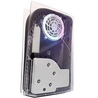 Nouvelle coque de protection transparente en PC avec logo imprimé en 3D, surface lisse, pour manette de jeu, coque de remplacement cool