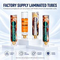 Tubes de dentifrice en aluminium et plastique 50 ml, bouchon à vis personnalisé imprimé UV, emballage pour soins bucco-dentaires, OEM, marque privée
