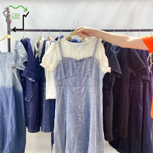 Wholesale Second Hand Denim Dress Ukay Women Skirt Elegant Mixed Clothing Bales Used <strong>Clothes</strong> High Quality Polyester/Cotton Clean - Product Image 2