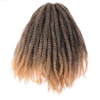 Extensions de cheveux synthétiques doux à basse température pour tresses, style Afro Marley Twist, 24 mèches, pour femmes noires