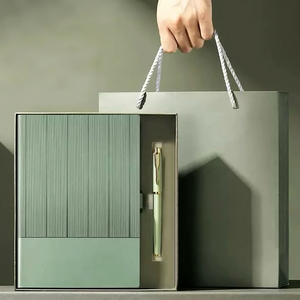 Caja de Regalo Corporativa Personalizada, Cuaderno de Cuero A5 con Grabado, Juego de Bolígrafos Modernos, Producto Promocional de Lujo al por Mayor - Product Image 5