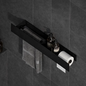 Étagères de rangement minimalistes pour cuisine et salle de bain, étagère en métal, barre porte-serviettes et porte-papier <span class=keywords><strong>toilette</strong></span>, organisateur mural, décoration intérieure - Product Image 5