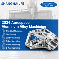 Pièces de précision personnalisées en aluminium et acier inoxydable AA 2024, à paroi mince et cavité profonde, usinées par tournage CNC pour usinage 5 axes sur portique, conformes ASTM