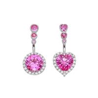 Anneaux de nombril en acier inoxydable plaqué platine en forme de cœur Freya, bijoux de corps en zircon, piercing de haute qualité, cadeau de fiançailles