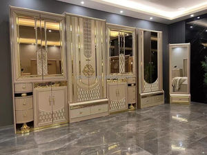 Juego de Dormitorio Clásico de Lujo con Cabecero de Espejo Iluminado con LED, 8 Puertas, Estilo Turco de Alta Gama - Product Image 3