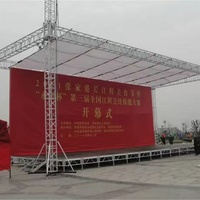 Structure de scène en aluminium pour concerts en plein air, DJ, portable, système de treillis en aluminium, treillis de toit pour l'accrochage d'écrans LED