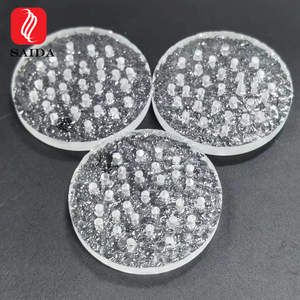 IK08 ferro basso 2mm 3mm 4mm faro trasparente LED vetro borosilicato Wafer con stampa - Product Image 5