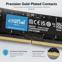Module de mémoire RAM Crucial Micron DDR5 SODIMM pour ordinateur portable, mini PC, marque originale DDR5 SO-DIMM haute vitesse