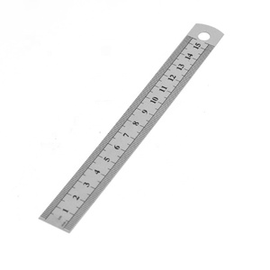 Righello da <span class=keywords><strong>disegno</strong></span> per studenti in acciaio inossidabile di vendita diretta in fabbrica chitarra durevole che misura righello in acciaio da 6 pollici - Product Image 1