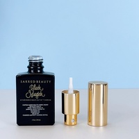 Vente en gros de flacons pulvérisateurs en verre carrés mats noirs de luxe de 15 ml, 30 ml, 50 ml, 100 ml, avec pompe pulvérisatrice, parfum, sérum, huile essentielle