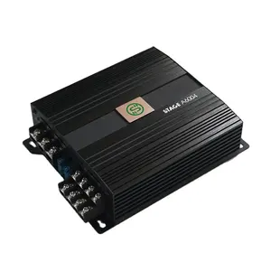 Amplifier Sistem Audio Mobil, Penguat Audio Mobil 4 Saluran, Power 12V Profesional Jangkauan Penuh A6004