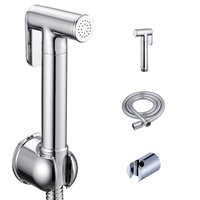 Kit de pulvérisateur de bidet rond en laiton massif, ensemble de douchettes shattaf, mitigeur de bidet pour salle de bain, shattaf et douches