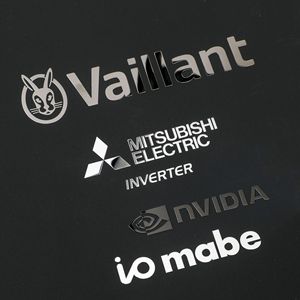 Metal altın gümüş metalik nikel özel gelişmiş etiket kabartma transfer etiket su geçirmez ambalaj logo çıkartması - Product Image 2