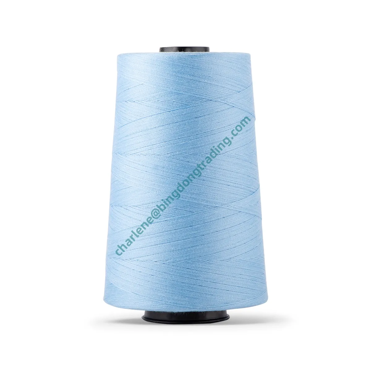 Polyester Spun may chủ đề giá rẻ bán buôn tẩy trắng may chủ đề 100% polyester cuộn 5 màu sắc 3000 nguyên Trắng knotless