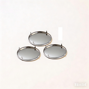 High Quality Gold Sliver Plated Stone Setting for Round 14mm Stone Crystal Cup Settings for Jewelry Making - Product Image 1