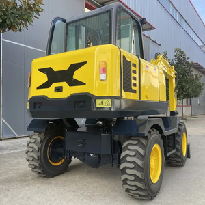Mini Excavadora de 4 Toneladas con Cabina, Excavadora de Ruedas 4x4 en Venta - Product Image 1