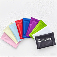 Meilleures petites pochettes réutilisables à fermeture éclair anti-odeur feuille d'aluminium film de polyester en plastique étanche à l'humidité pour masques chirurgicaux