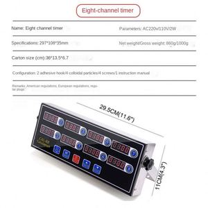Restaurant Stainless Steel Burger Calculagraph Mechanical <strong>Timer</strong> Commercial Digital 8 Channels Kitchen <strong>Timer</strong> <strong>for</strong> Fried Food - Product Image 4