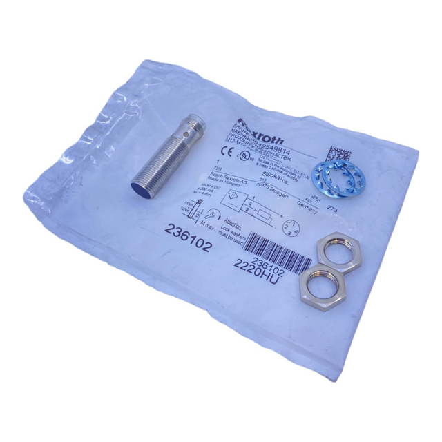 Brand New 3842549814 Proximity Sensor M12-M12 Sn = 4mm / L=45 10-30V 200Ma Fast Shipping