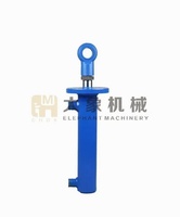 Vérin hydraulique à double effet robuste pour flèche d'excavatrice à œil sphérique