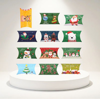Boîte à oreiller de luxe, boîtes cadeaux écologiques pour aliments de Noël, boîtes à pralines, boîtes à biscuits, emballages cadeaux, décorations de fête