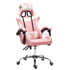 Rasoio alto-schienale di lusso ergonomico sedia da gioco regolabile girevole costruzione in metallo poggiatesta supporto lombare massaggio ufficio casa - Product Image 2