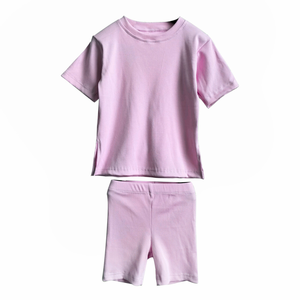 Venta caliente Conjuntos de <span class=keywords><strong>ropa</strong></span> para niños individualistas dinámicos Estilo corto de moda brillante-Conjunto de fibra de bambú de moda para bebés - Product Image 4