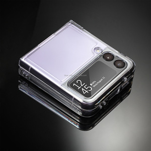 Accessoires PC Clair En Vrac En Gros Transparent Dur Mobile Couverture Arrière Téléphone Portable Cas pour Samsung Z Flip 4 - Product Image 3