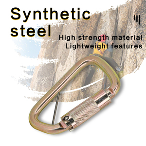 Jensan tùy chỉnh D hình thép Carabiner móc chất lượng cao nhiệm vụ nặng nề 30kn mùa thu bảo vệ - Product Image 5
