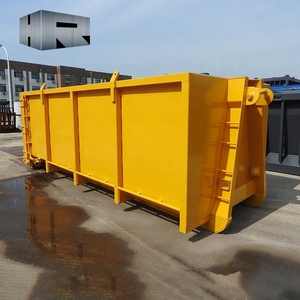 Contenedor de cargador de hormigón de desecho de construcción Contenedor de elevación de gancho Contenedor de basura enrollable Contenedor de elevación de gancho de metal de chatarra - Product Image 4