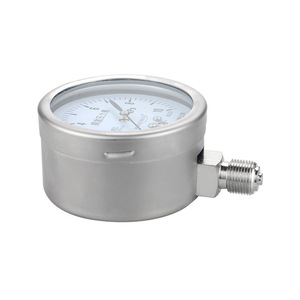 Manómetro de micro presión tipo YE75 de acero inoxidable personalizado con protección contra sobrepresión, manómetro de diafragma para medidor de gas natural - Product Image 1