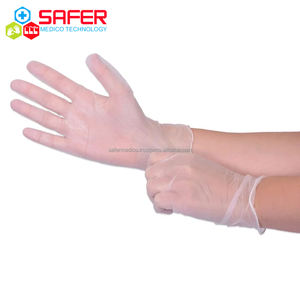 Gants de sécurité jetables en PVC souple de qualité alimentaire, à manchette longue, imperméables, 12 pouces, Safer Medico - Product Image 2