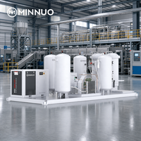 Usine de production de gaz N2 haute pureté Minnuo avec écran tactile PLC pour la protection de la métallurgie des poudres et la protection des composants métalliques lors de la frittage