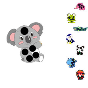 Termômetro de Cristal Líquido de Alta Qualidade para Bebês com Desenhos de Cartoon para a Testa - Product Image 1