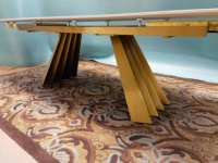 Ensemble de table à manger extensible moderne en métal avec chaises pour ferme, atelier, maison et hôtel – Mobilier de salle à manger personnalisable
