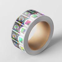 Aangepaste 3d Hologram Stickers Met Lege Beveiliging Qr Code Logo Label Anti-Nep Zegel Overlay Voor Verpakking Etiketten Op Maat Afdrukken