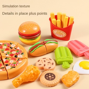 Grenzüberschreitender Verkaufsschlager: Neue Kinderspielzeuge, Plastik-Spielhaus mit Simuliertem Essen wie Hamburger, Pommes, Pizza und Chips für Outdoor-Picknicks - Product Image 5