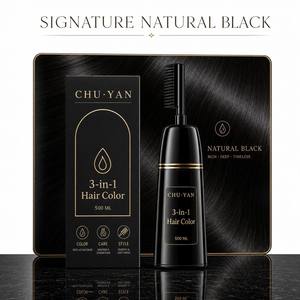 Coloration capillaire permanente infusée au ginseng - Colorant à base d'extraits végétaux non toxiques avec un effet nourrissant profond - Product Image 1
