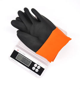 مبيعات المصنع مباشرة قفازات عمل مطاطية صناعية مقاومة للأحماض والقلويات شديدة التحمل سوداء من اللاتكس بخصم كبير - Product Image 4