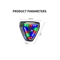 Feux de signalisation solaires sans fil pour voiture, LED anti-collision arrière, feux d'avertissement solaires Dr One, feux décoratifs extérieurs pour pare-chocs arrière