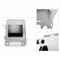 Réchaud à alcool pliable en acier inoxydable portable pour la cuisine en plein air, le barbecue, le camping et toutes les saisons - Disponible en gros