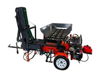 Table d'alimentation robuste pour fendeuse de bûches à moteur hydraulique avec convoyeur pour processeur de bois de chauffage