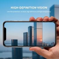Protection d'écran en verre trempé 9HD ultra-fin de qualité AAA, couverture intégrale, anti-huile, étanche, anti-traces de doigts, pour objectif d'appareil photo de téléphone portable