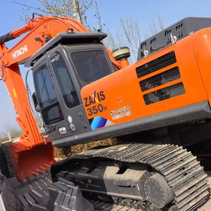 รถขุดไฮดรอลิกตีนตะขาบฮิตาชิ ZX350 ขนาด 35 ตัน จากญี่ปุ่น มือสอง พร้อมมอเตอร์ เกียร์ปั๊ม PLC  มีจำหน่าย - Product Image 1