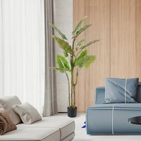 Bestseller Künstlicher Plastik-Bonsai Taro-Baum Grüne Dekorative Pflanze für Innen und Außen