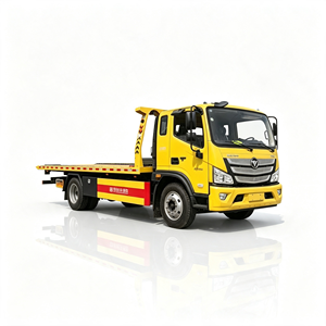 Camion de remorquage lourd Foton Aumark 8 tonnes à vendre |   Camion de sauvetage routier à plateau plat avec treuil hydraulique 4x2 - Product Image 1
