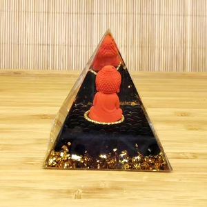 <span class=keywords><strong>Pyramide</strong></span> de méditation de haute qualité bébé bouddha sculptures en cristal résine artisanat <span class=keywords><strong>pyramide</strong></span> en cristal - Product Image 4