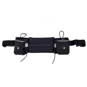 BSCI Factory New design Fashion Adjustable Running <b>Belt</b> Waist Pack <b>Slim</b> Expandable Pocket <b>Belt</b> Black Sports Running Waterproof - Product Image 1